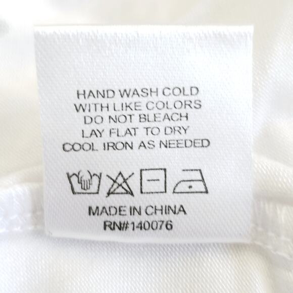 GENERATION LOVE Amelia Crystal embellished puff sleeve tee white t-shirt Size S - Picture 9 of 10